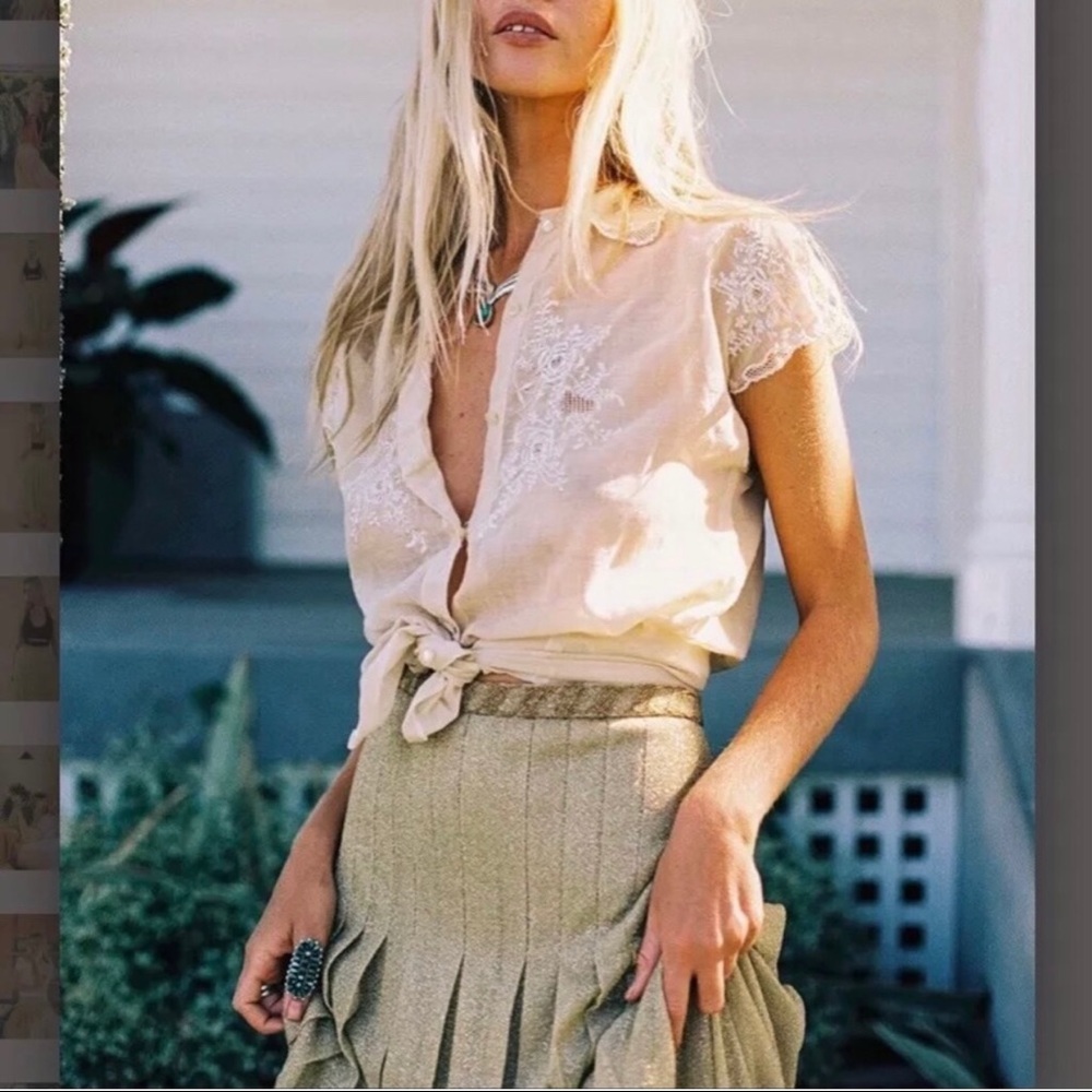 Chasing Unicorns Gold Fever Maxi skirt - Picture 2 of 5
